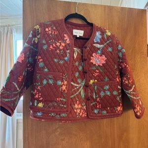 Cara Cara Marissa Quilted Floral Set- Jacket and Skirt